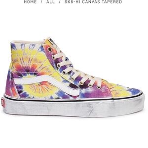 Vans tie dye SK8-HI canvas tapered sneakers